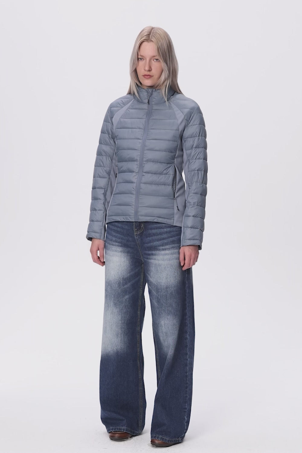 Orolay Lightweight Insulated Quilted Puffer Coats Breathable #color_darkgray,black,blue,khaki
