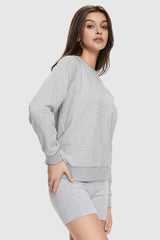 Image 3 of Oversized Casual Sweatshirt from Orolay - #color_Quiet Gray