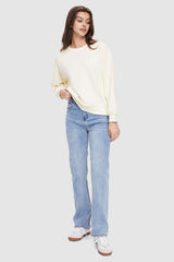 Image 1 of Oversized Crewneck Sweatshirt from Orolay - #color_Beige