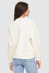 Image 4 of Oversized Crewneck Sweatshirt from Orolay - #color_Beige