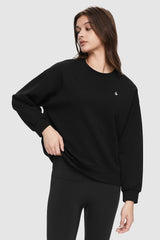 Image 2 of Oversized Crewneck Sweatshirt from Orolay - #color_Black