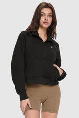 Image 2 of Half-Zip Sweatshirt from Orolay - #color_Black