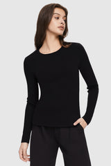 Image 3 of Lightweight Pullover Sweater from Orolay - #color_Black