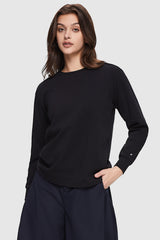 Image 1 of Casual Long-Sleeve Shirt from Orolay - #color_Black