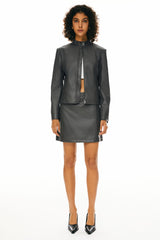 Image 1 of Faux Leather Jackets from Orolay - #Color_Odyssey Gray