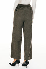 Image 4 of Straight Leg Dress Pants from Orolay - #color_Brown stripes