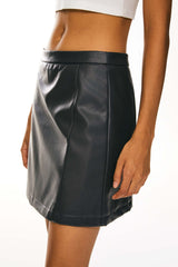 Image 5 of Faux Leather Mini Skirts from Orolay - #Color_Odyssey Gray