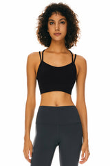 Image 2 of Criss Cross Padded Sports Bra from Orolay - #color_Black