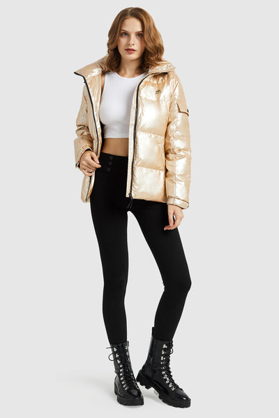 boohoo Metallic Puffer Jacket | Holographic fashion, Puffer jacket women,  Fashion